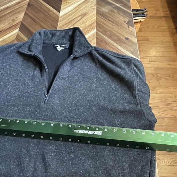 Jhane Barnes Sweater 1/4 Zip Rabbit Hair Blend Long Sleeve Collared Mens‎ Large - Picture 5 of 7